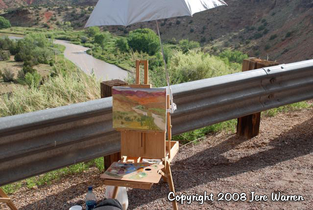 Image: Plein Air Painting in Georgia O'Keeffe country - Student photos