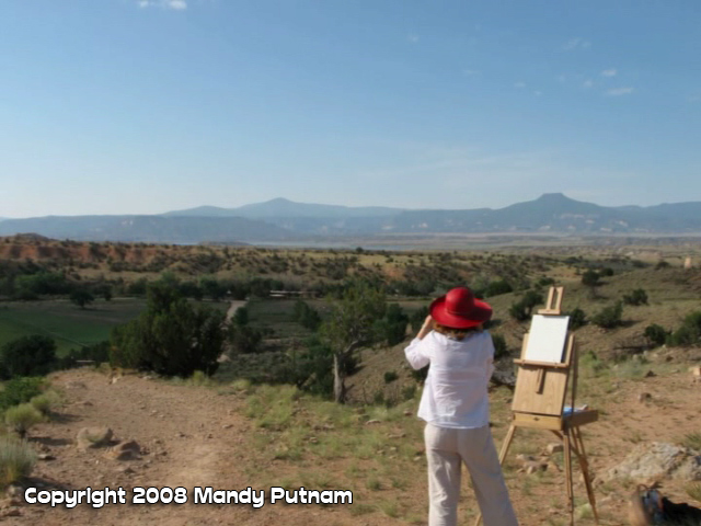 Image: Plein Air Painting in Georgia O'Keeffe country - Student photos