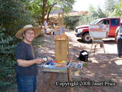 Image: tour workshop Canyon de Chelly, paint, photograph, Student photos 2008