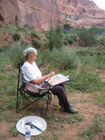 Clickable Image: tour workshop Canyon de Chelly, paint, photograph, Student photos 2008