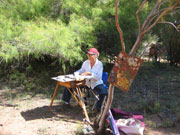 Clickable Image: tour workshop Canyon de Chelly, paint, photograph, Student photos 2008