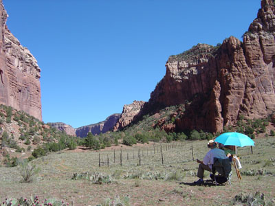 Image: Taos Art School, Plein Air Painting Workshop, Canyon de Chelly, Arizone, odyssey. tour, expedition, paint, horses, photograph, photography, Image: Taos Art School, Canyon de Chelly Expedition, tour, painting, photography, mesa verde, tours, navajo, guided tours, horses, jeep, native american, indian, pueblo, ancient, anasazi ruins