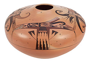 Image: White Swann, Dolly Navasie, Traditional Hopi Pottery