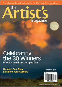 Image: Paul Murray Cover of  The Artist's Magazine