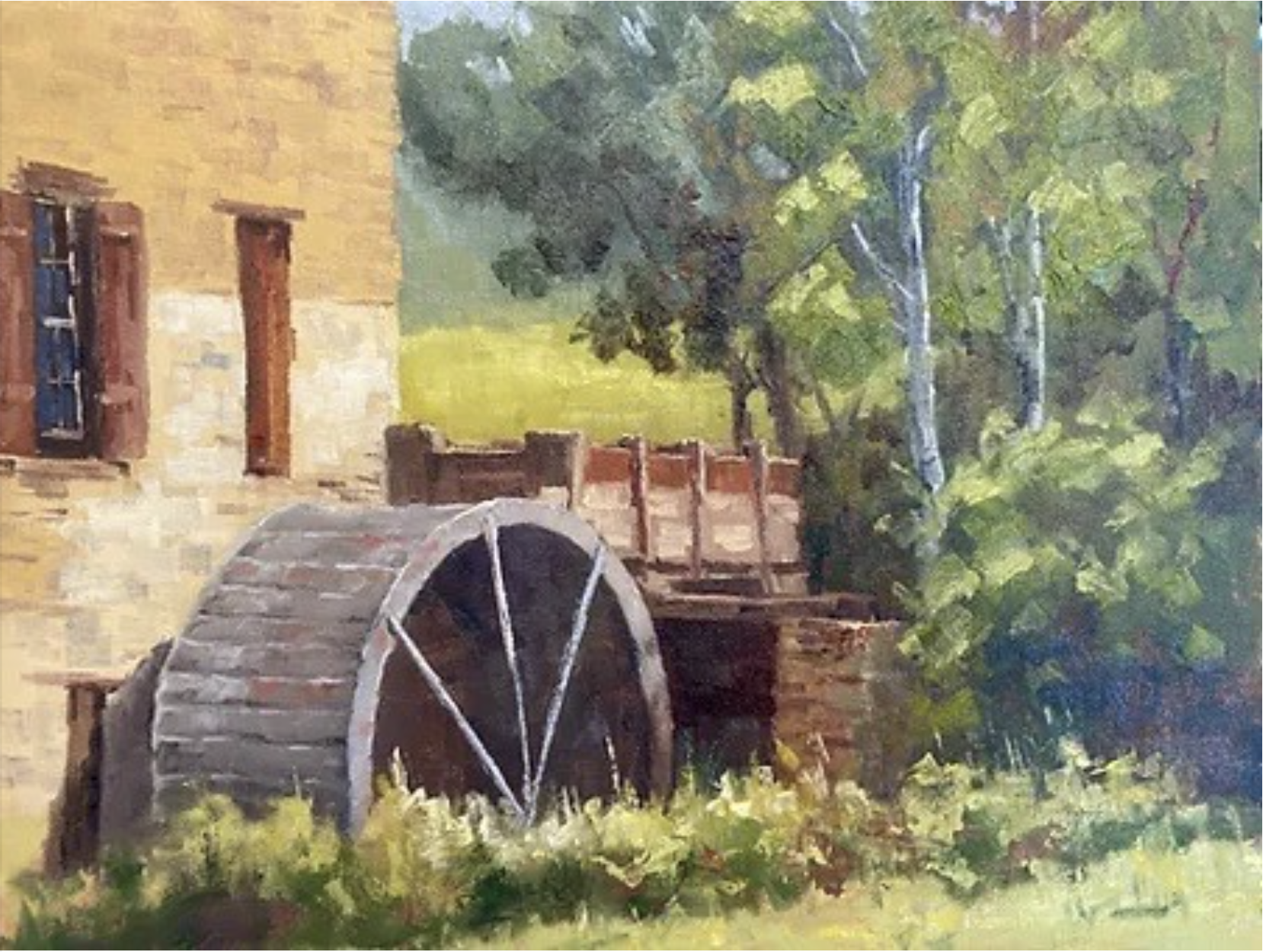Image: Painting of a Water Wheel