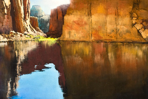 Image: Canyon painting by Paul Murray