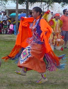 Image: Beaituful Native American girl dancing